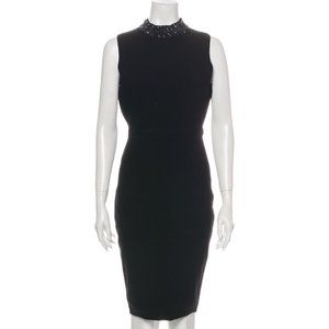 MILLY Black Knee-Length Dress